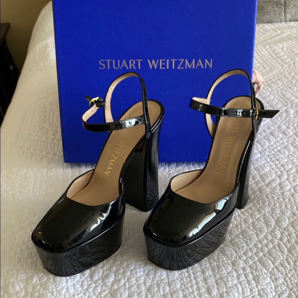 Stuart Weitzman Black Platform Heels